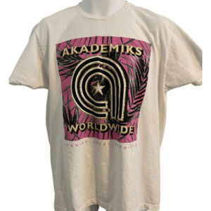 Akademiks Y2K White Short Sleeve Shirt Size Large